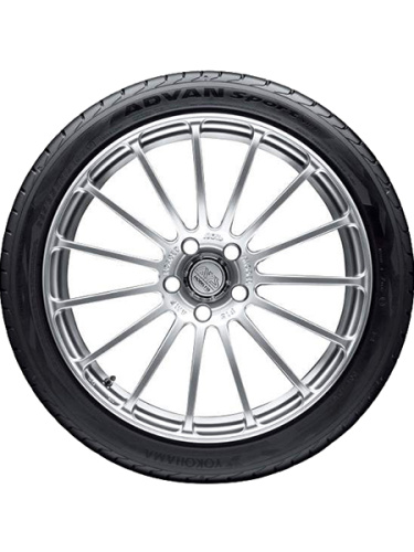 фото протектора и шины Advan Sport V105S Шина Yokohama Advan Sport V105S 245/40 R18 93Y Runflat